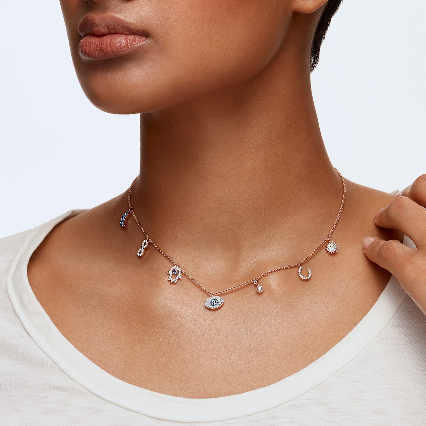 SWA SYMBOL:NECKLACE CHARMS LMUL/ROS - Swarovski