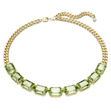 Millenia necklace Octagon cut, Green,