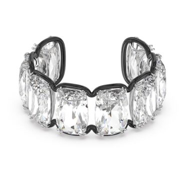 Harmonia cuff Oversized floating crystals, Whit