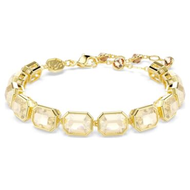Millenia bracelet Octagon cut, Caramel, Gold-tone platedM