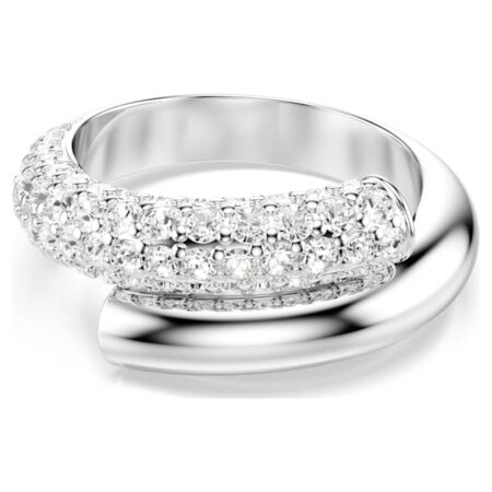 Dextera ring White, Rhodium plated 50