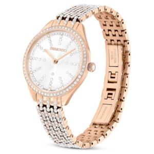 Attract watch Swiss Made, Metal bracelet, Rose gold tone, Rose gold-tone finish