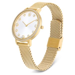 Clarica watch Swiss Made, Metal bracelet, Gold tone, Gold-tone finish