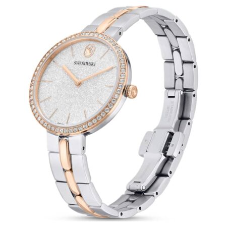 Cosmopolitan watch Swiss Made, Metal bracelet, Silver tone, Mixed metal finish