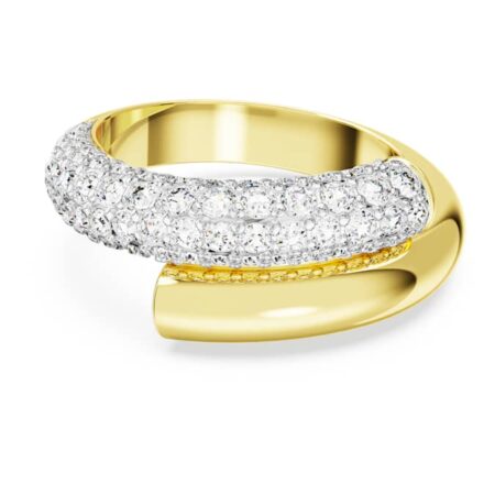 Dextera ring White, Gold-tone plated 55
