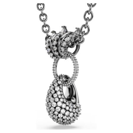 Sublima pendant Mixed cuts, White, Ruthenium plated