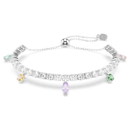Ariana Grande x Swarovski bracelet Mixed cuts, Multicolored, Rhodium plated