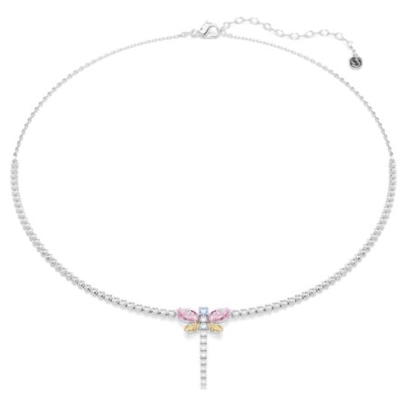 Ariana Grande x Swarovski Y necklace Mixed cuts, Dragonfly, Multicolored,
