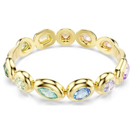 Gema bangle Mixed cuts, Multicolored, Gold-tone platedM