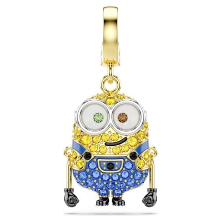 Minions Bob charm Pavé, Multicolored, 18K gold plated