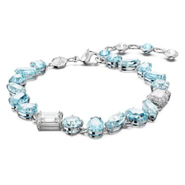 Gema bracelet Mixed cuts, Blue,