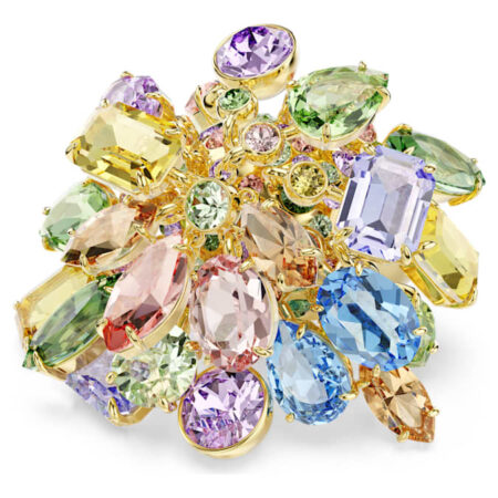 Gema cocktail ring Mixed cuts, Multicolored, 18K gold finish50-55