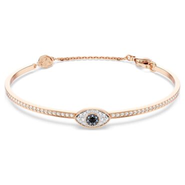 Symbolica bangle Eye, Multicolored, 18K rose gold finish L